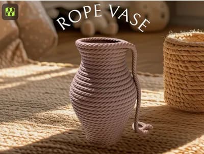 Rope Vase – Coiled Design