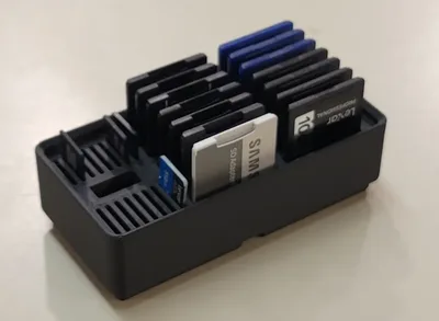 Gridfinity SD / MicroSD Card Holder 1x2