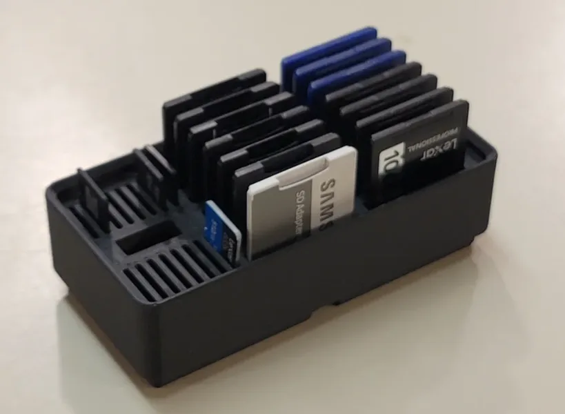 Gridfinity SD / MicroSD Card Holder 1x2